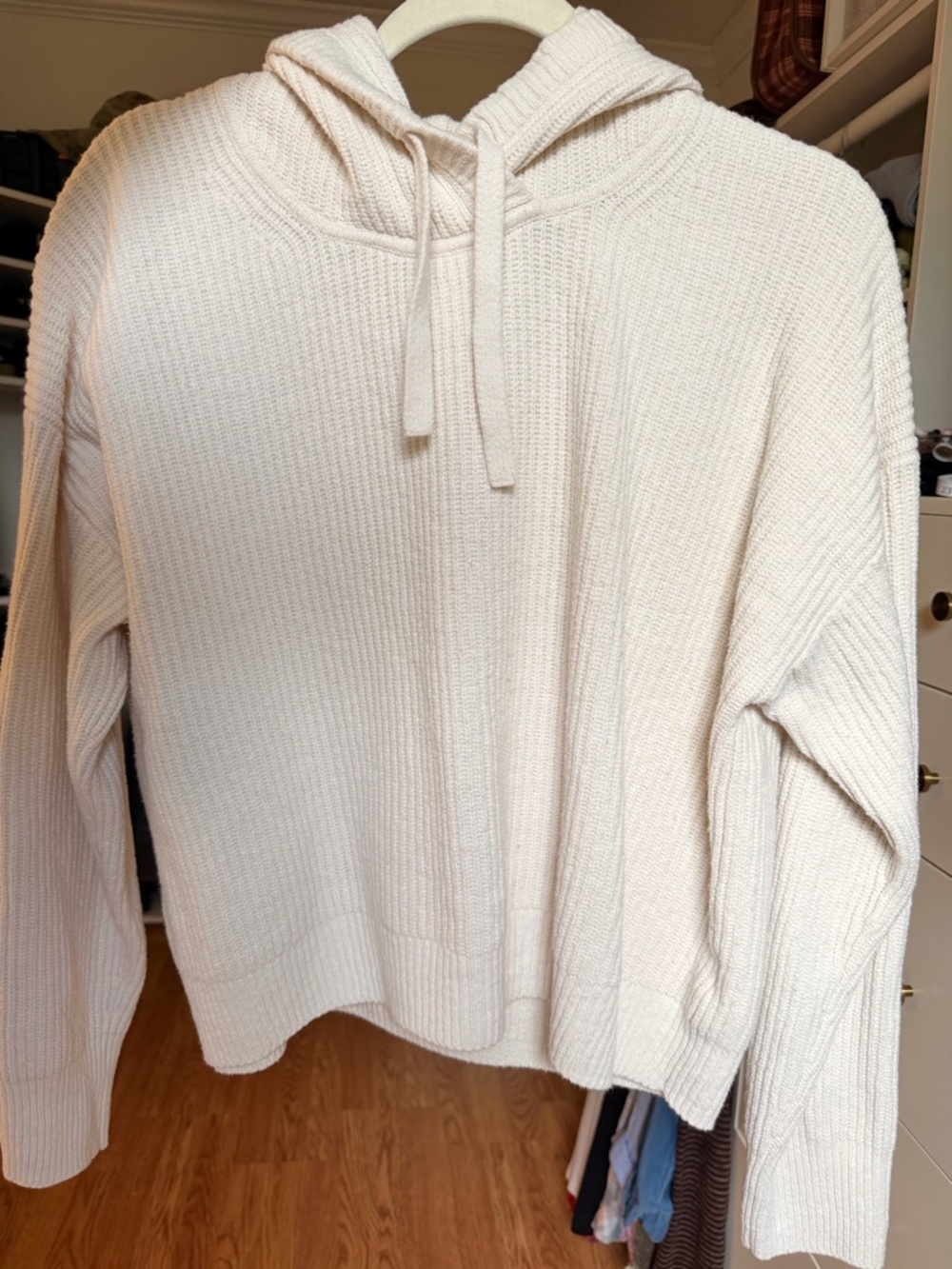 Gap Cozy Cream Knit Hoodie